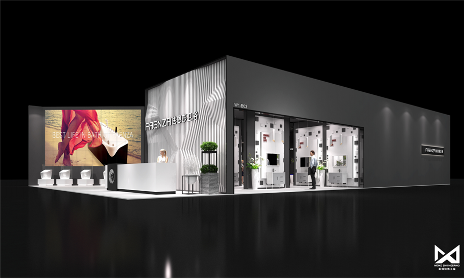 BIFF展会上的360平方展台设计搭建，创意展示公司文化
