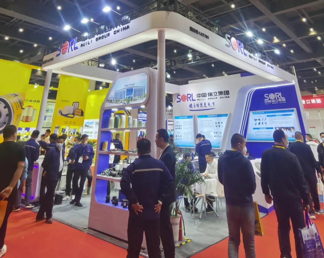 中国汽配展展台搭建设计公司，为瑞立集团带来闪耀展台吸引客户观看